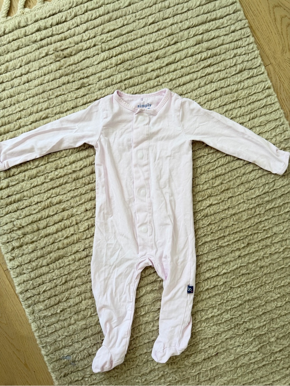 Magnetic Me Soft Pink Footed Onesie
